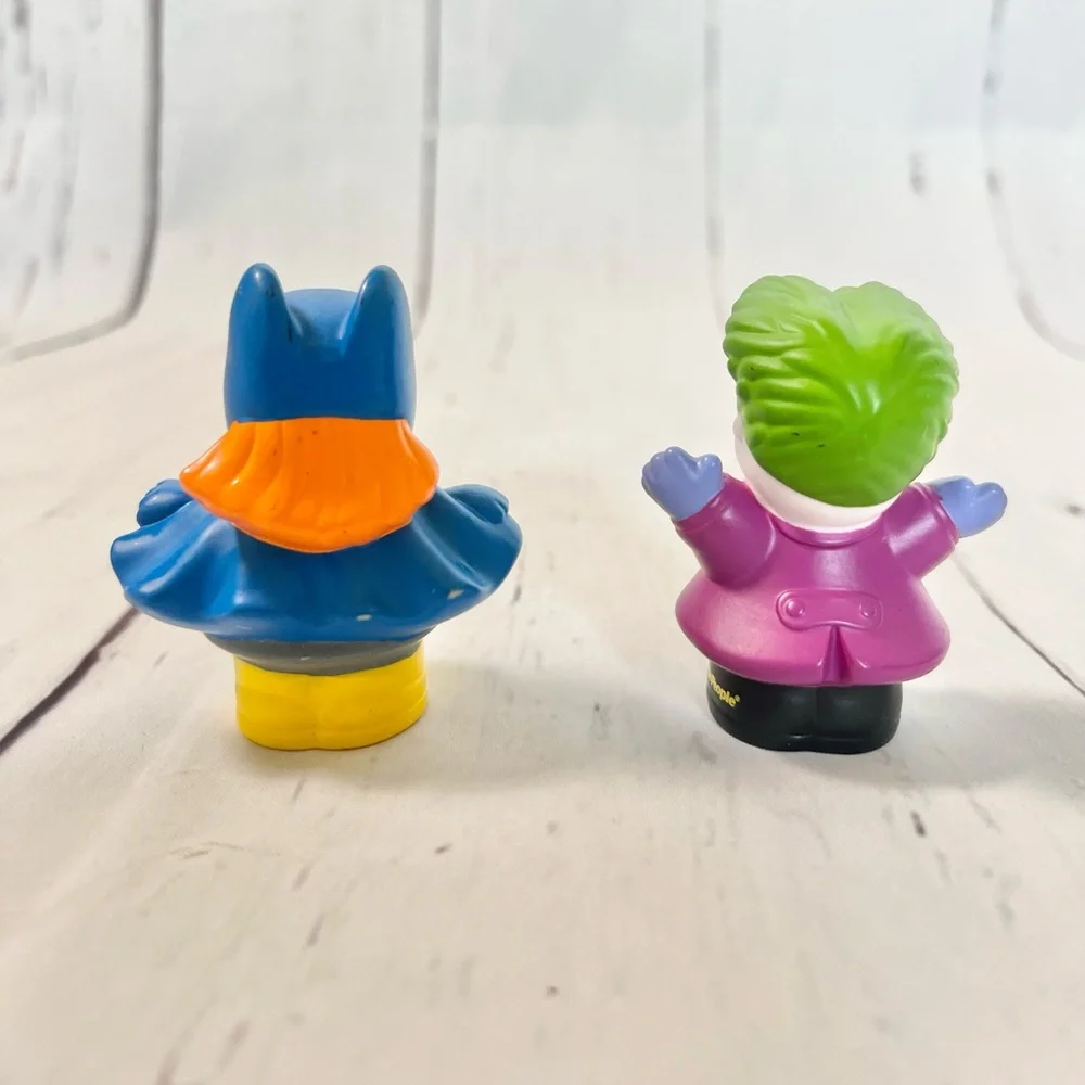 Fisher-Price Little People DC Super Friends Batgirl and Joker Figures Set Lot